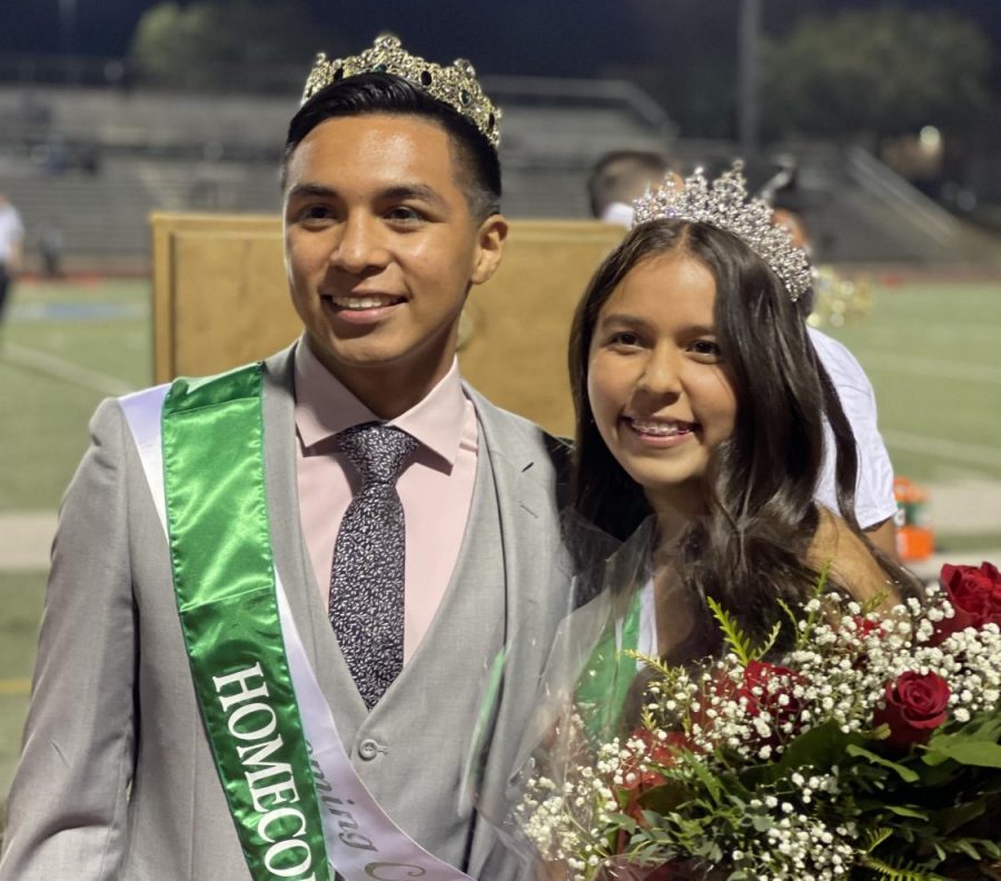 The 2021 Porterville High School Homecoming King and Queen, Andrew Duran and Emily Rangel. 
