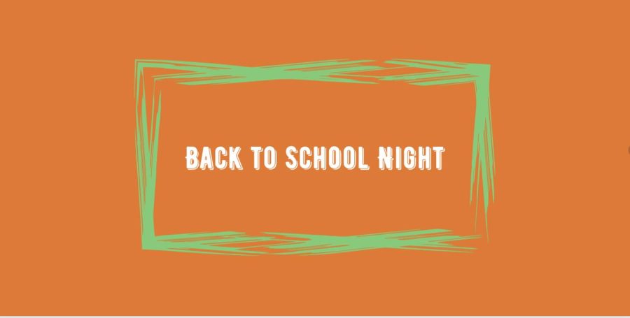 Back to School Night-September 15