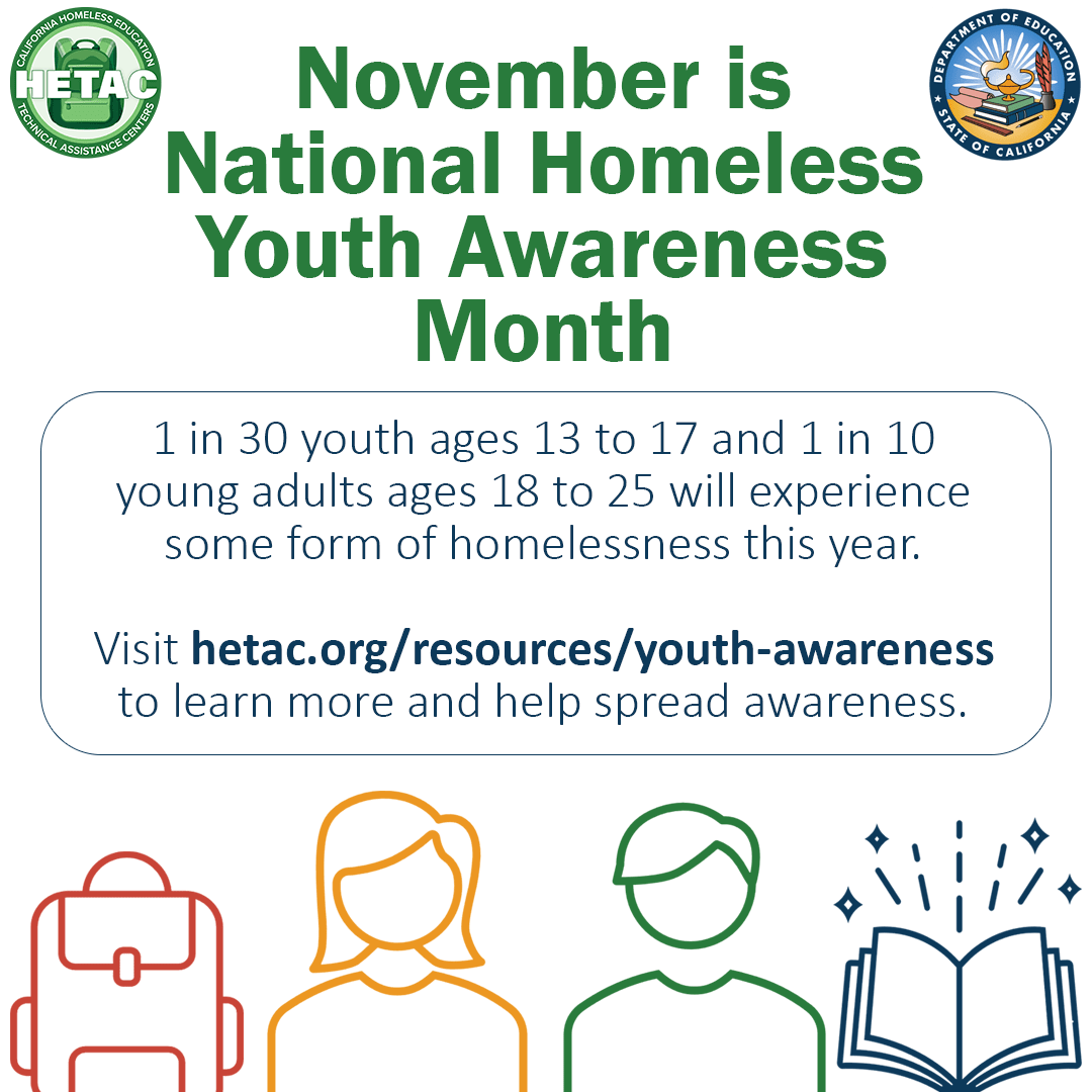 November is National Homeless Youth Awareness Month!