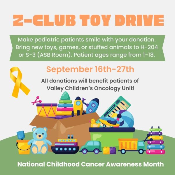 Need community service hours? Donate items for National Childhood Cancer Awareness Month!!